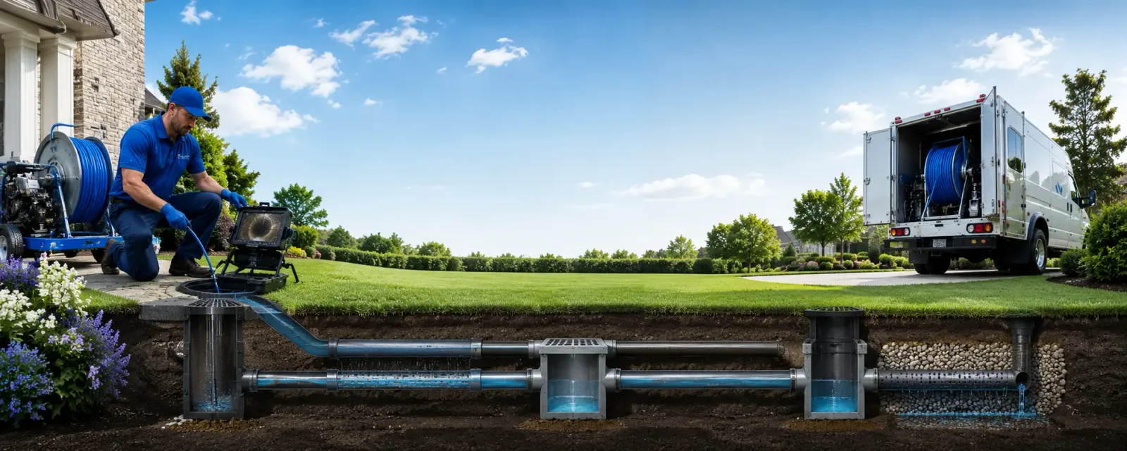 Outdoor drain cleaning information for La Salle, MN